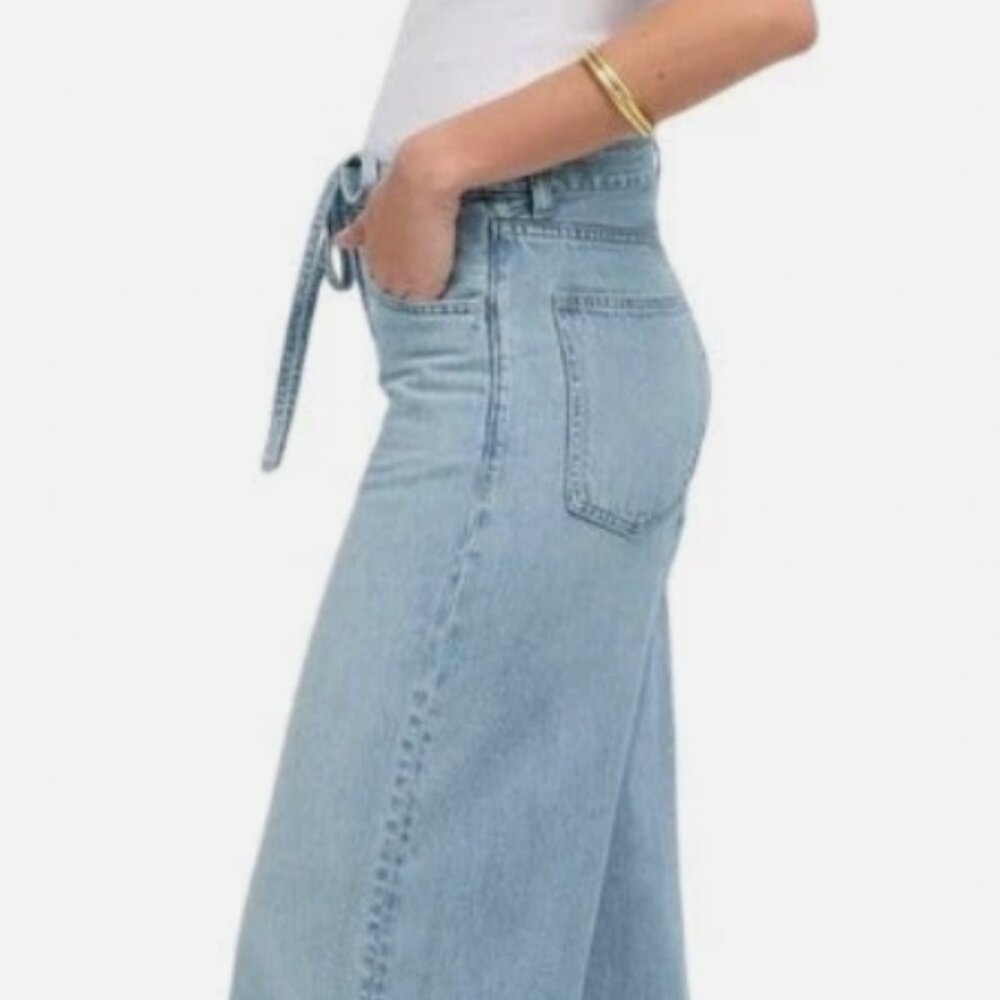 Madewell Curvy Superwide-Leg Jeans: Airy Denim Edition Size 32 - Picture 2 of 14